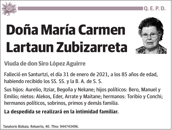 María Carmen Lartaun Zubizarreta