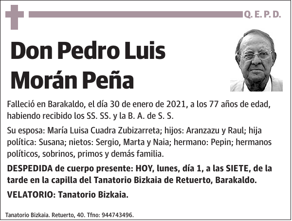 Pedro Luis Morán Peña