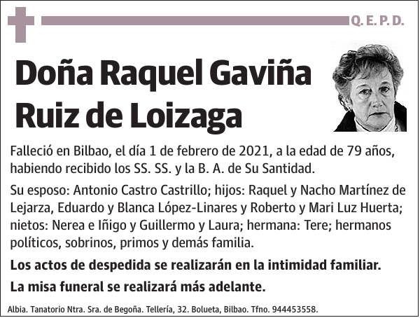 Raquel Gaviña Ruiz de Loizaga