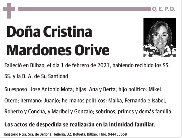 Cristina Mardones Orive