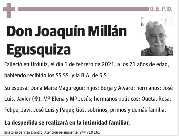 Joaquín Millán Egusquiza