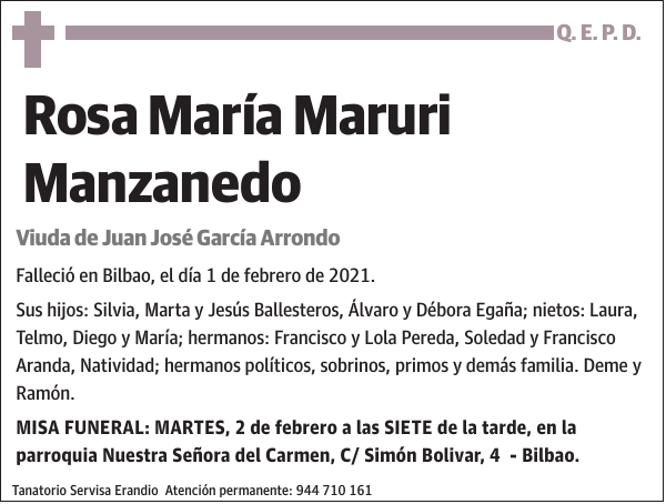 Rosa María Maruri Manzanedo