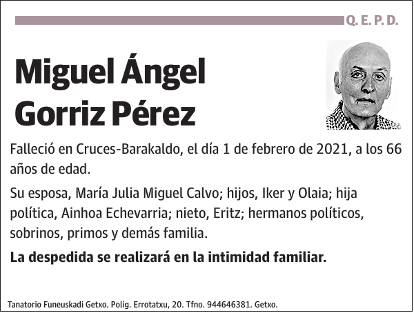 Miguel Ángel Gorriz Pérez