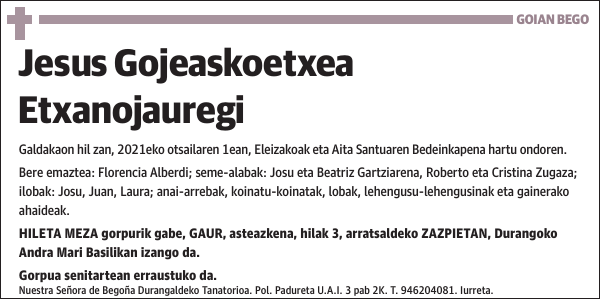 Jesus Gojeaskoetxea Etxanojauregi