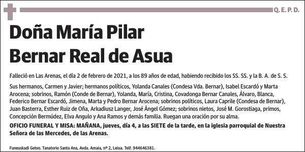 María Pilar Bernar Real de Asua