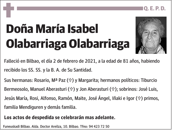 María Isabel Olabarriaga Olabarriaga