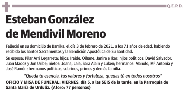 Esteban González de Mendivil Moreno