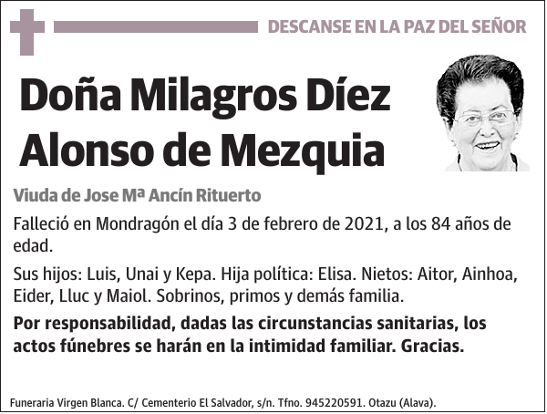 Milagros Díez Alonso de Mezquia