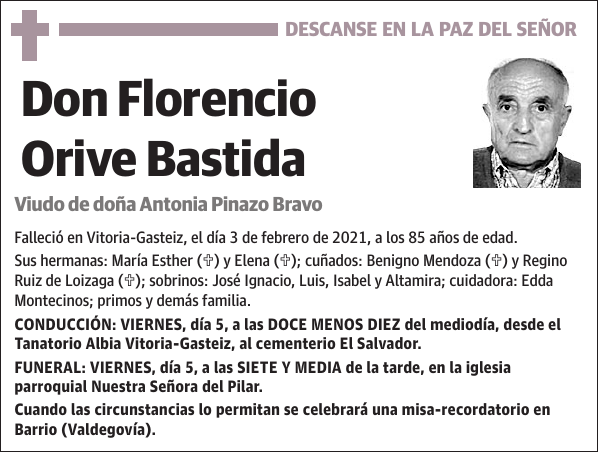 Florencio Orive Bastida