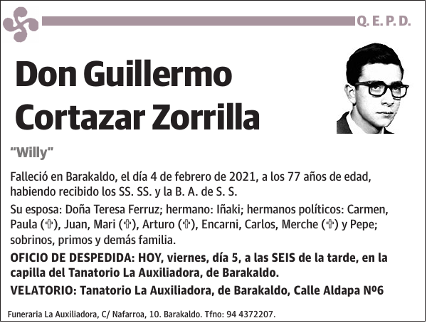 Guillermo Cortazar Zorrilla Willy