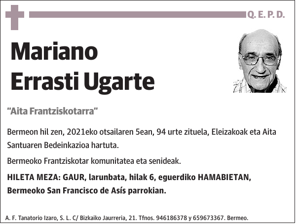 Mariano Errasti Ugarte