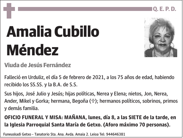 Amalia Cubillo Méndez