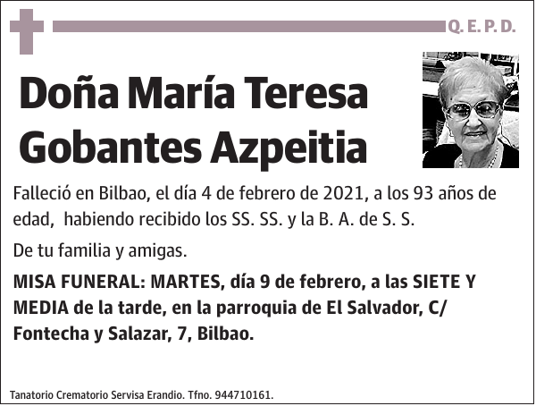 María Teresa Gobantes Azpeitia