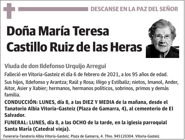 María Teresa Castillo Ruiz de las Heras