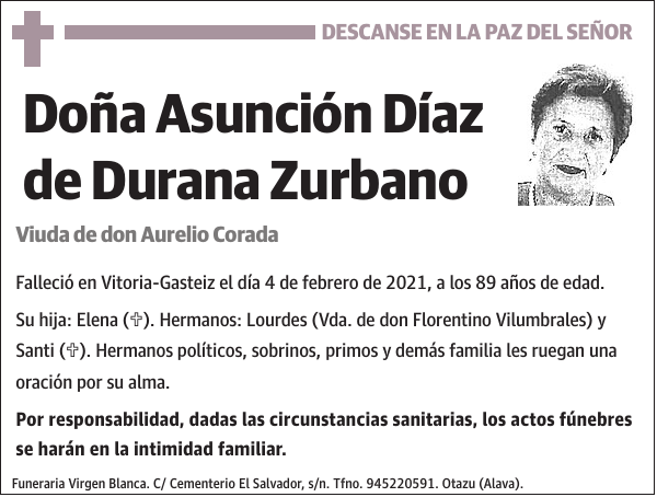 Asunción Díaz de Durana Zurbano