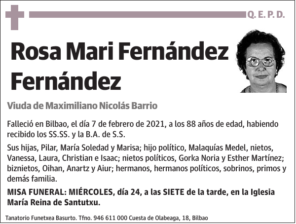 Rosa Mari Fernández Fernández