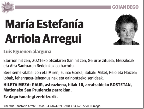 María Estefanía Arriola Arregui