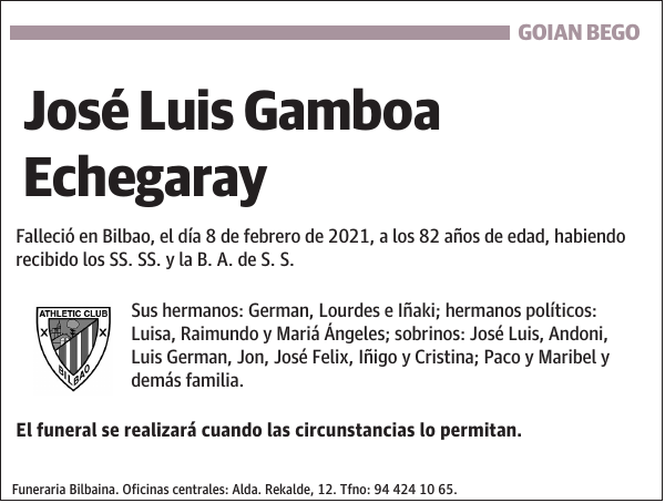 José Luis Gamboa Echegaray