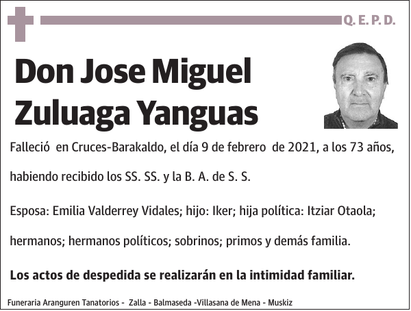 Jose Miguel Zuluaga Yanguas