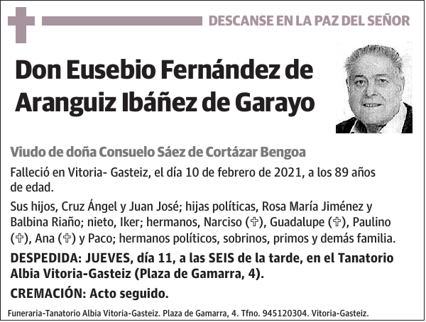 Eusebio Fernández de Aranguiz Ibáñez de Garayo