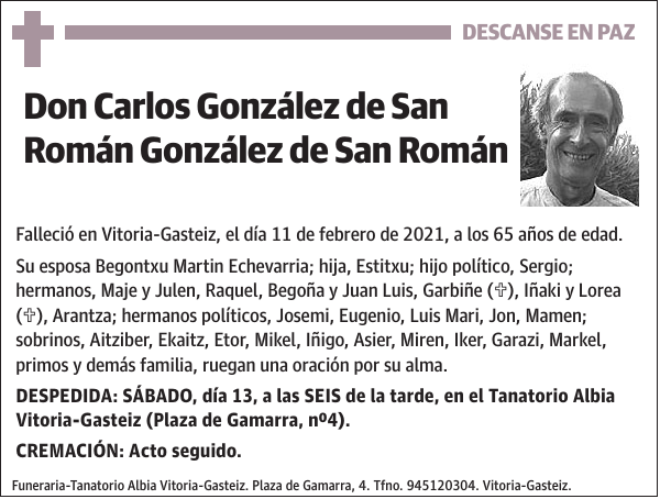 Carlos González de San Román González de San Román