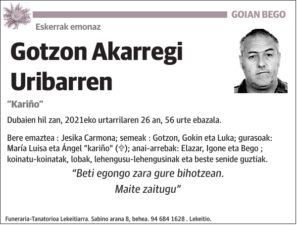 Gotzon Akarregi Uribarren