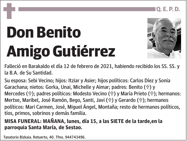 Benito Amigo Gutiérrez