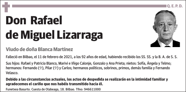 Rafael de Miguel Lizarraga