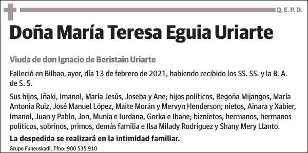 María Teresa Eguia Uriarte