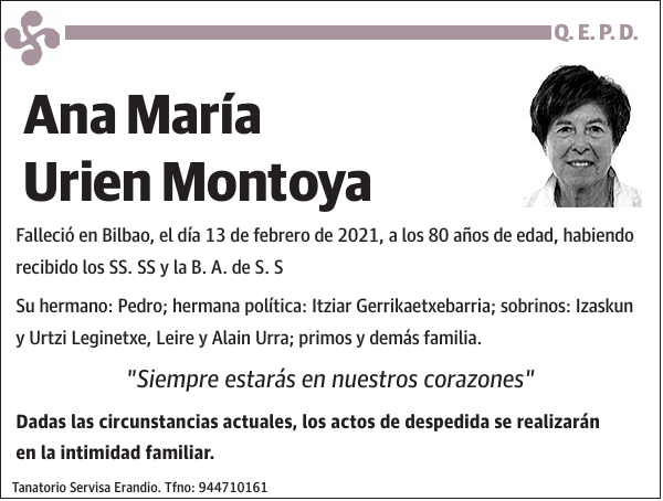 Ana María Urien Montoya