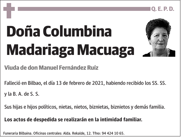 Columbina Madariaga Macuaga