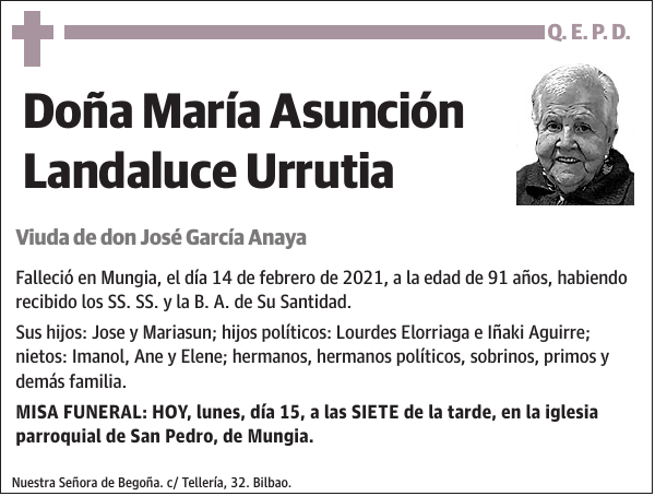 María Asunción Landaluce Urrutia