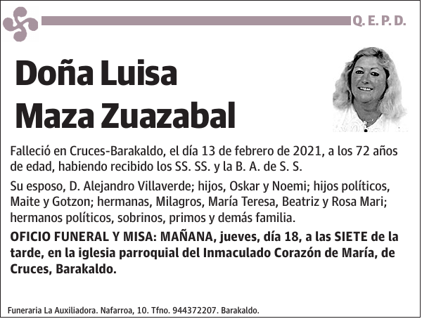 Luisa Maza Zuazabal