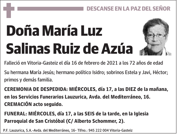 María Luz Salinas Ruiz de Azúa