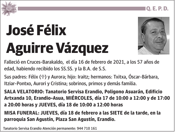 José Félix Aguirre Vázquez