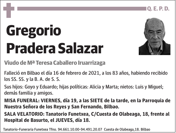 Gregorio Pradera Salazar