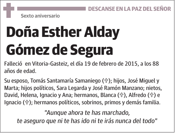 Esther Alday Gómez de Segura