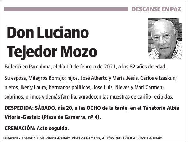 Luciano Tejedor Mozo