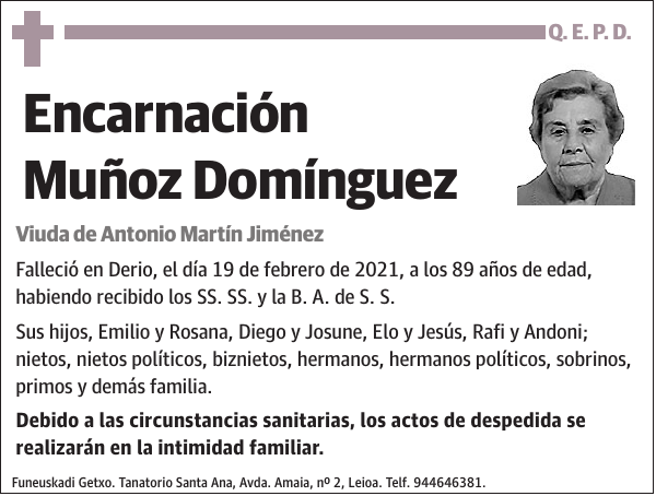 Encarnación Muñoz Domínguez