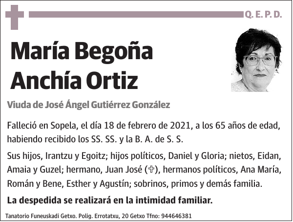 María Begoña Anchía Ortiz