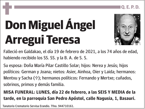 Miguel Ángel Arregui Teresa