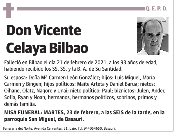 Vicente Celaya Bilbao