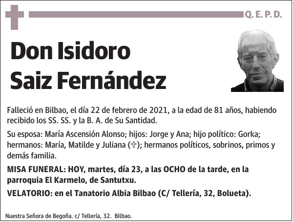 Isidoro Saiz Fernández