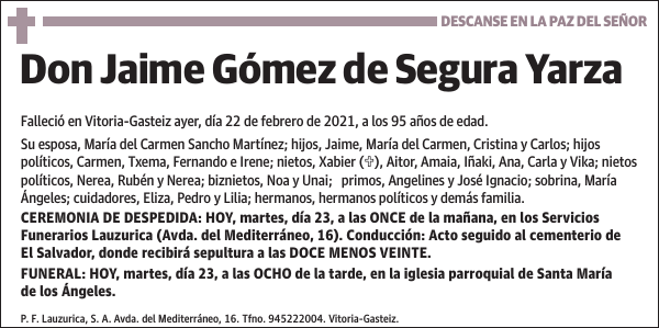 Jaime Gómez de Segura Yarza