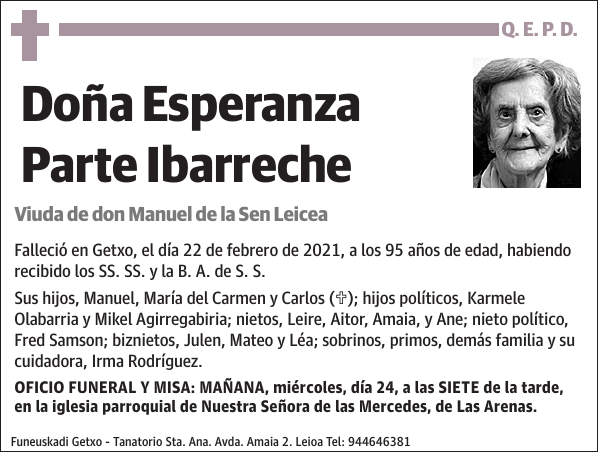 Esperanza Parte Ibarreche