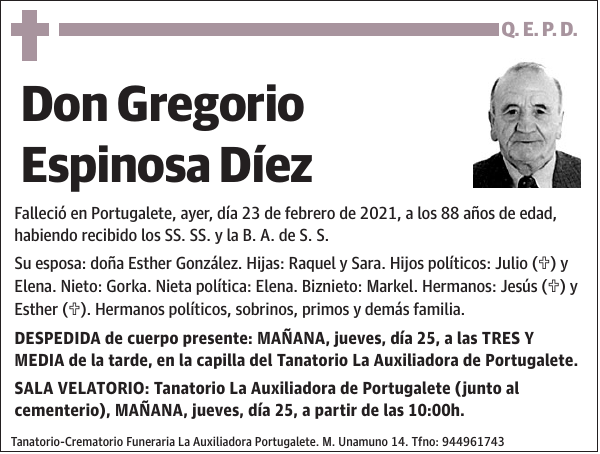 Gregorio Espinosa Díez