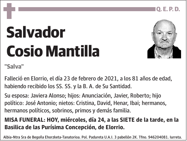 Salvador Cosio Mantilla