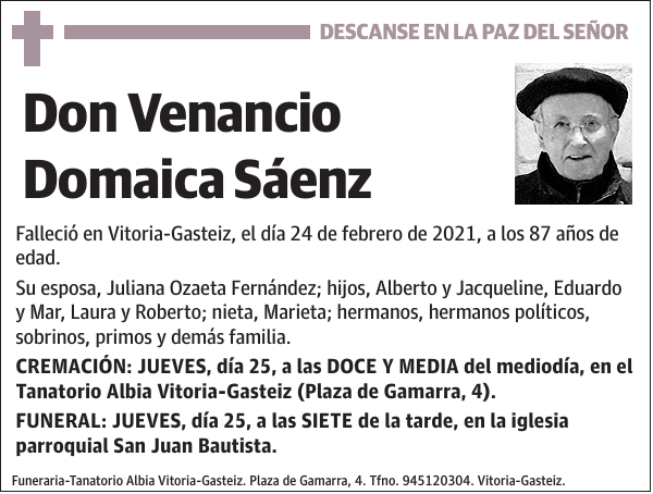 Venancio Domaica Sáenz