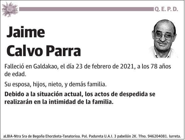 Jaime Calvo Parra