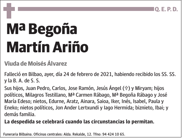 Mª Begoña Martín Ariño